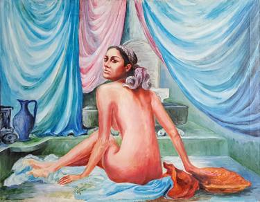 Original Nude Painting by Mehmet Hüseyinoğlu