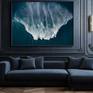 "Eternity" hanging in luxury living room