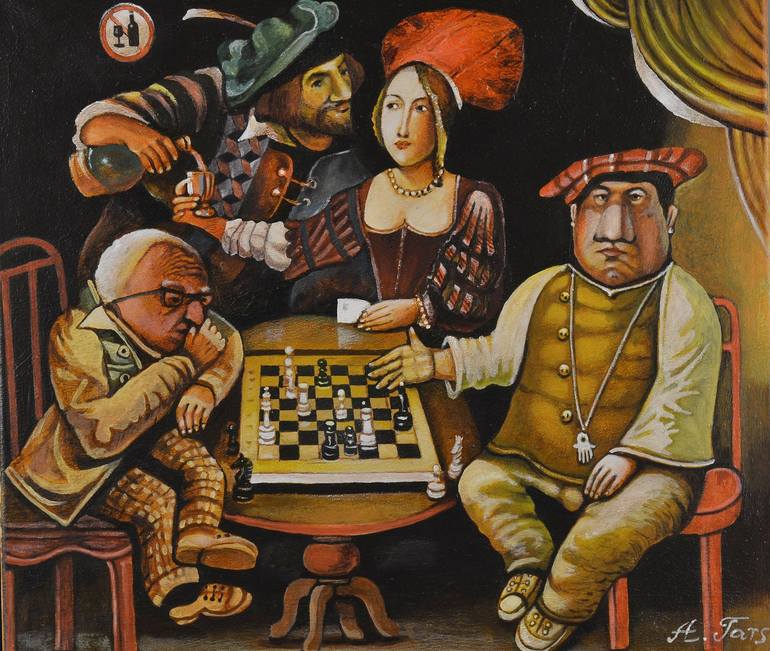 game of chess Art Print