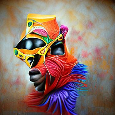 Original Fine Art Abstract Mixed Media by Oreoluwa Babafemi
