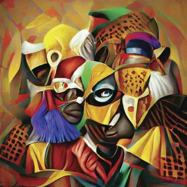 Print of Fine Art Abstract Mixed Media by Oreoluwa Babafemi