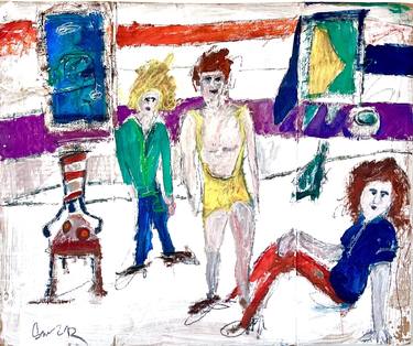 Original Contemporary People Painting by David Savinar