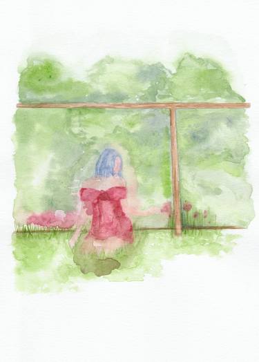 Print of Figurative Garden Paintings by Amy Clarke