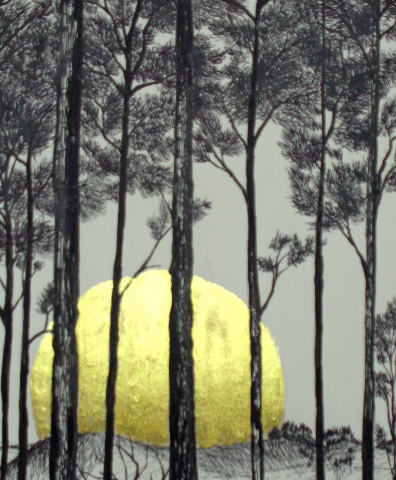 Original Modernism Nature Painting by Thilina Suduge