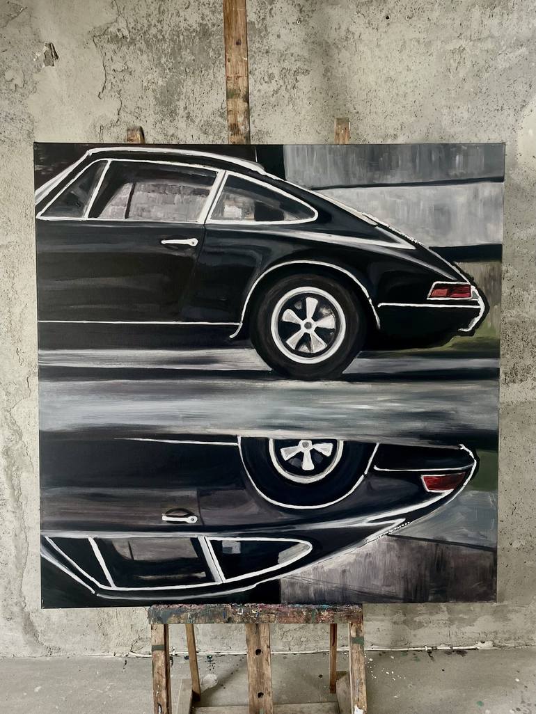 Original Photorealism Car Painting by Rafał Olszewski