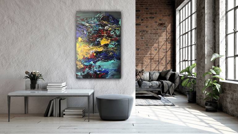 Original Abstract Expressionism Abstract Painting by Rafał Olszewski