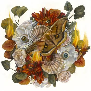 Original Surrealism Floral Paintings by Samantha DeCarlo