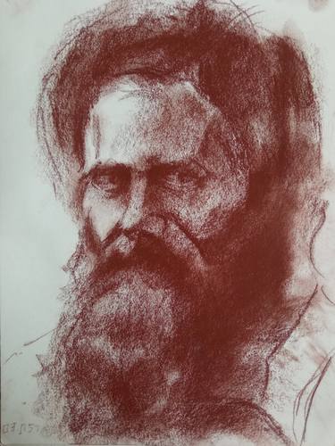 Original Portrait Drawing by Gevorg Koninyan