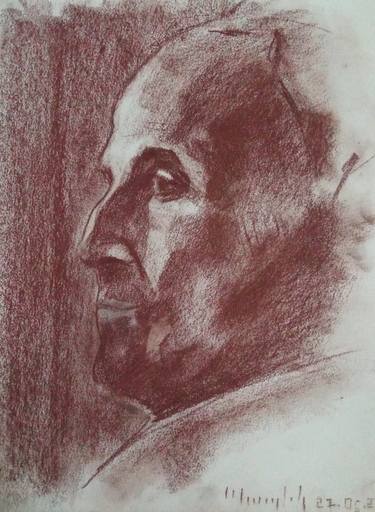 Print of Portrait Drawings by Gevorg Koninyan