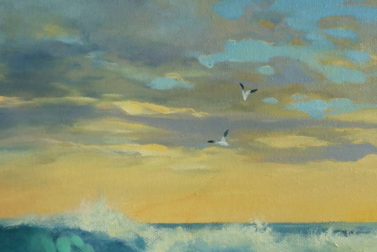 Original Realism Seascape Painting by Mariia Sukalova