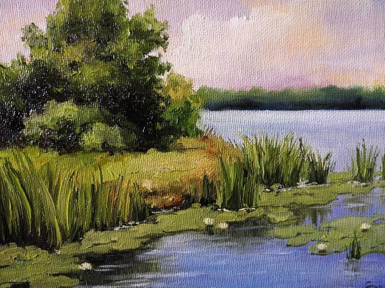 Original Realism Landscape Painting by Mariia Sukalova