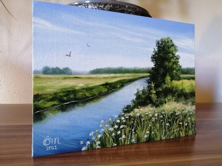 Original Realism Landscape Painting by Mariia Sukalova