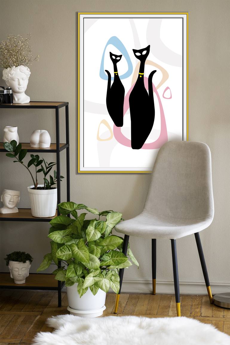 Original Abstract Expressionism Animal Digital by Mandeep Pannu