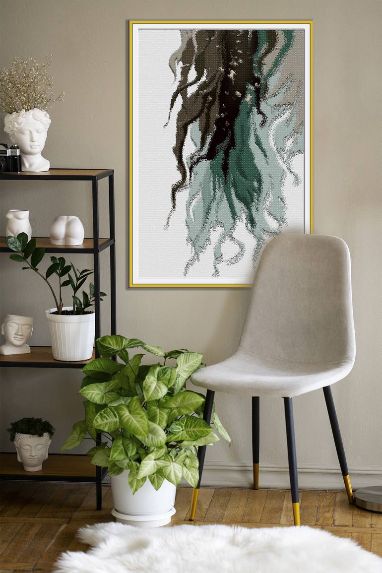 Original Art Deco Abstract Digital by Mandeep Pannu