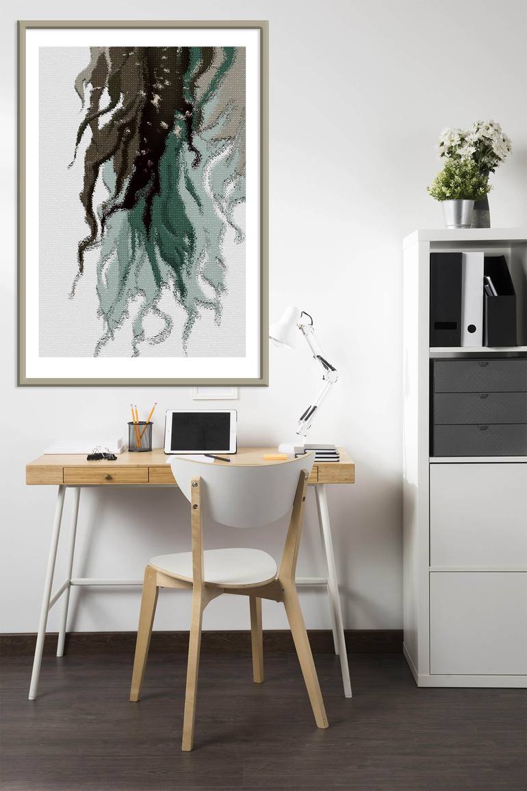 Original Art Deco Abstract Digital by Mandeep Pannu