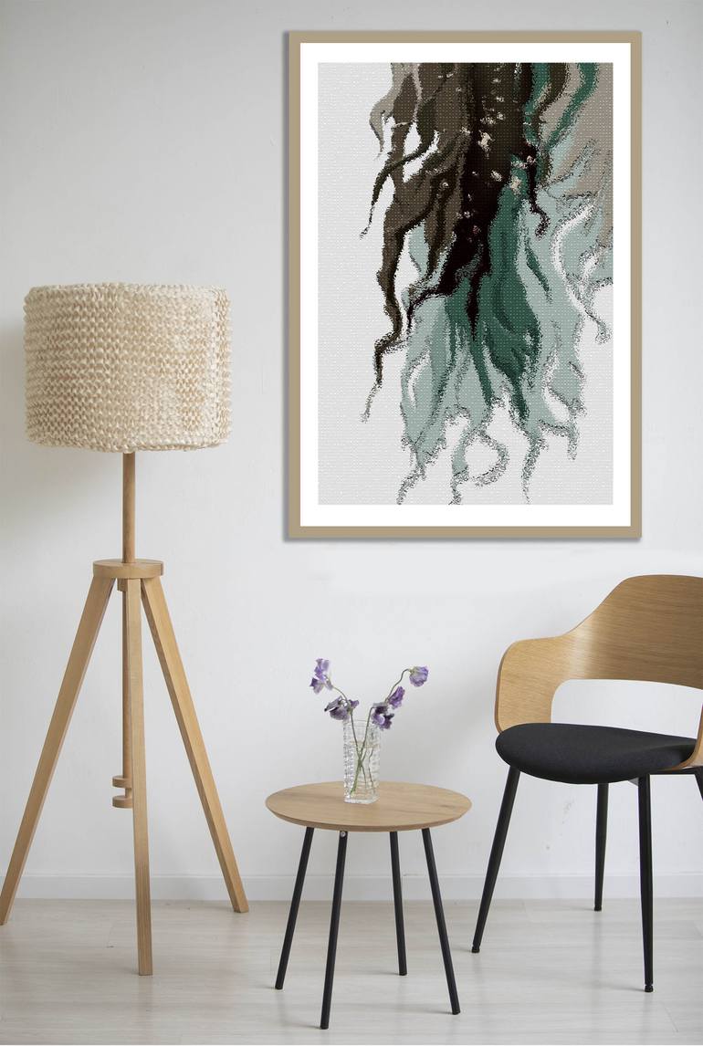 Original Art Deco Abstract Digital by Mandeep Pannu