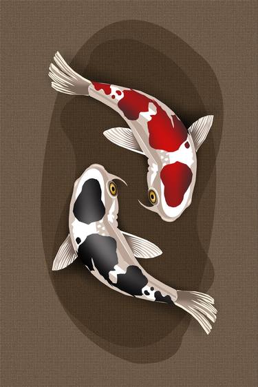 Yin Yang- Koi fish painting thumb