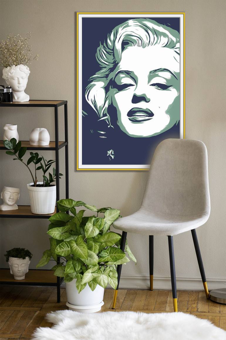 Original Art Deco Women Digital by Mandeep Pannu