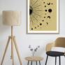 Moon phases wall art in beautiful room