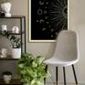 Lunar phases artwork in living room