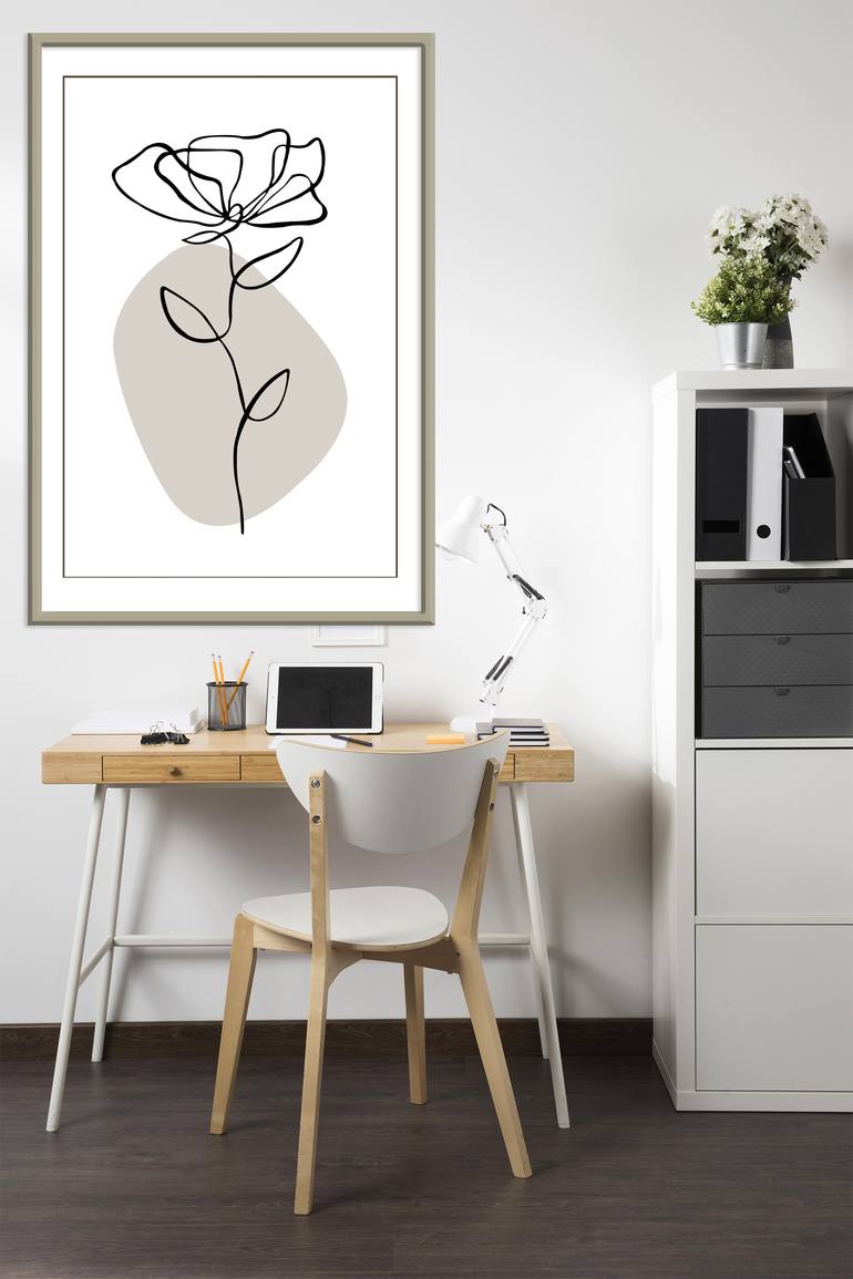 Original Abstract Expressionism Floral Digital by Mandeep Pannu