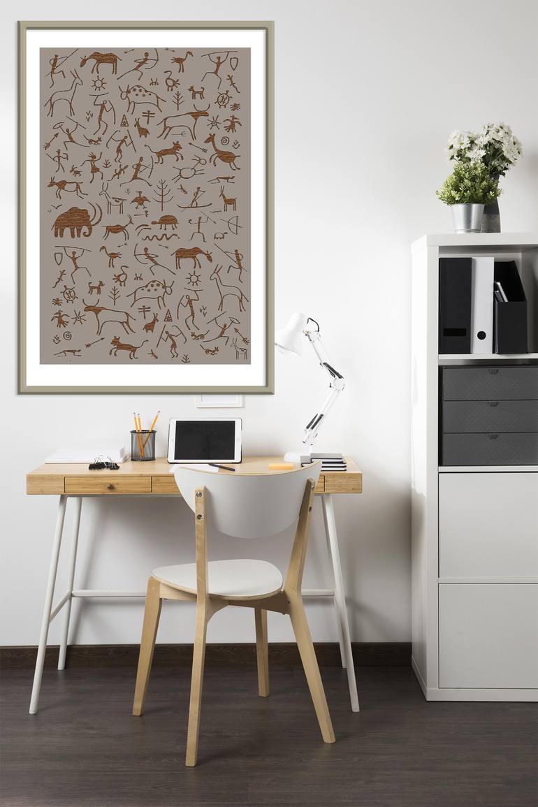 Original Art Deco Nature Digital by Mandeep Pannu