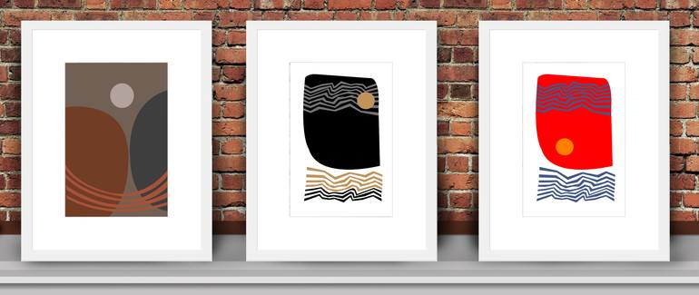 Original Abstract Love Digital by Mandeep Pannu