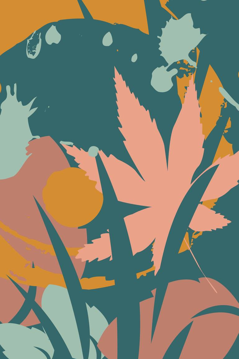 Original Nature Digital by Mandeep Pannu | Abstract Art on Canvas | The Night Show