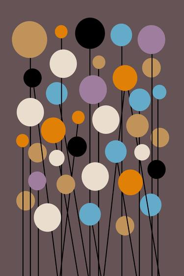 Original Art Deco Floral Digital by Mandeep Pannu