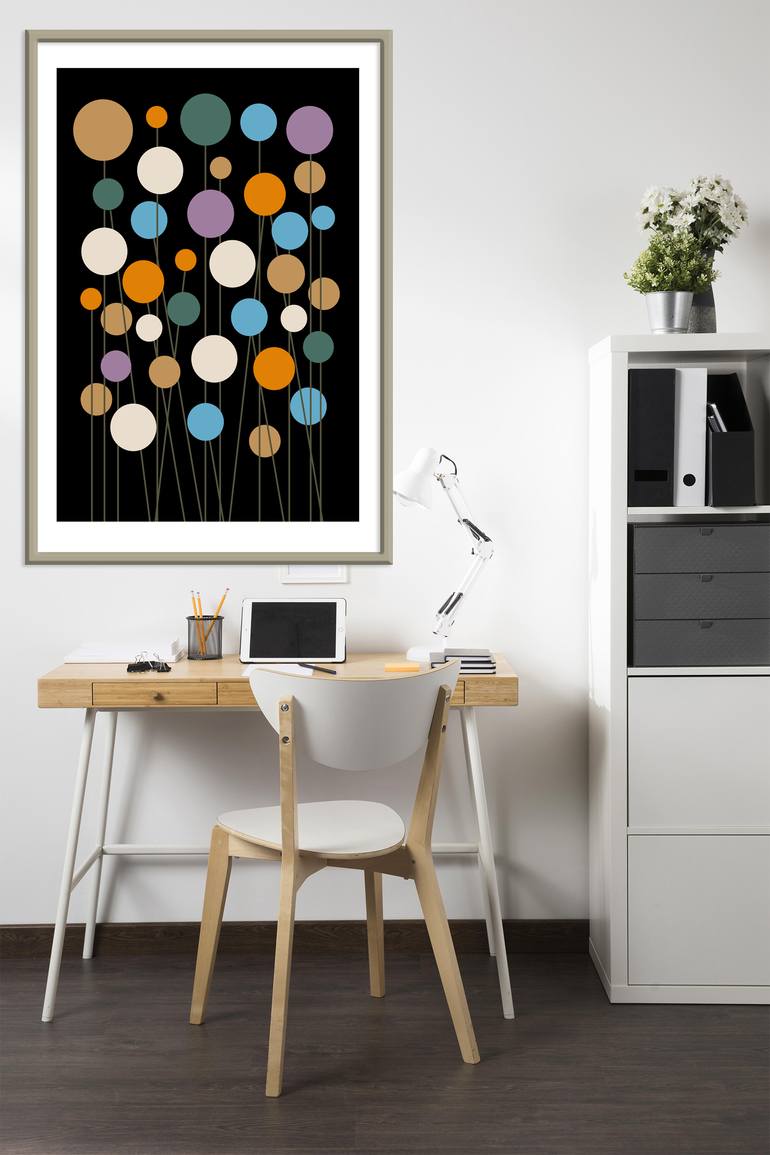 Original Art Deco Floral Digital by Mandeep Pannu