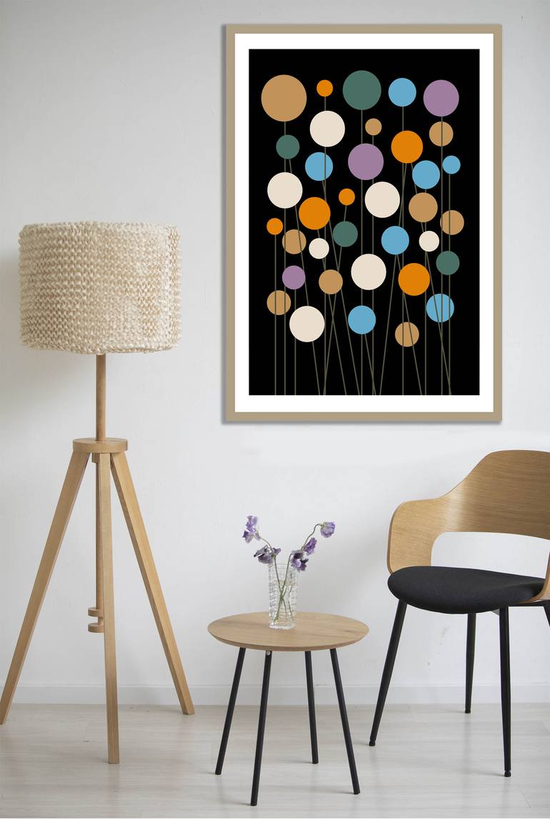 Original Art Deco Floral Digital by Mandeep Pannu