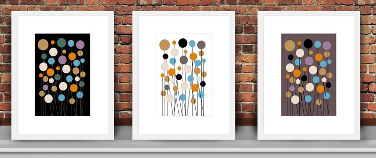 Original Art Deco Floral Digital by Mandeep Pannu