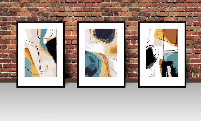 Original Art Deco Abstract Digital by Mandeep Pannu