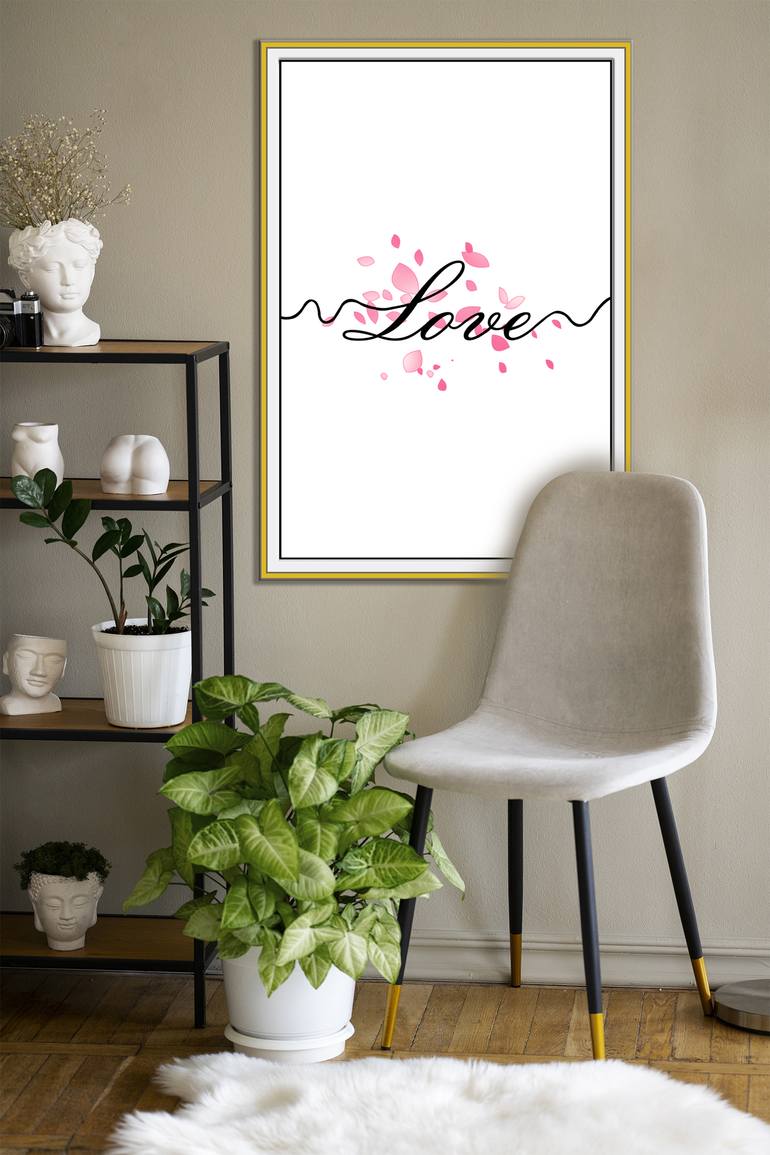 Original Abstract Love Digital by Mandeep Pannu