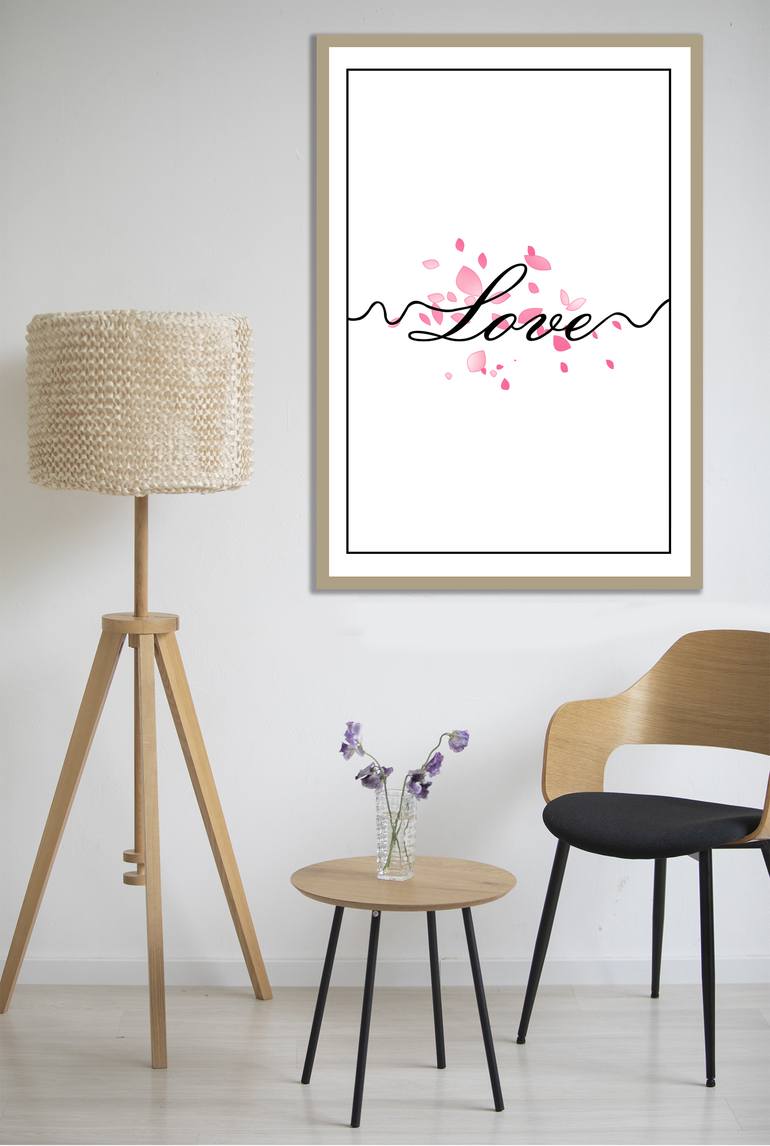 Original Abstract Love Digital by Mandeep Pannu