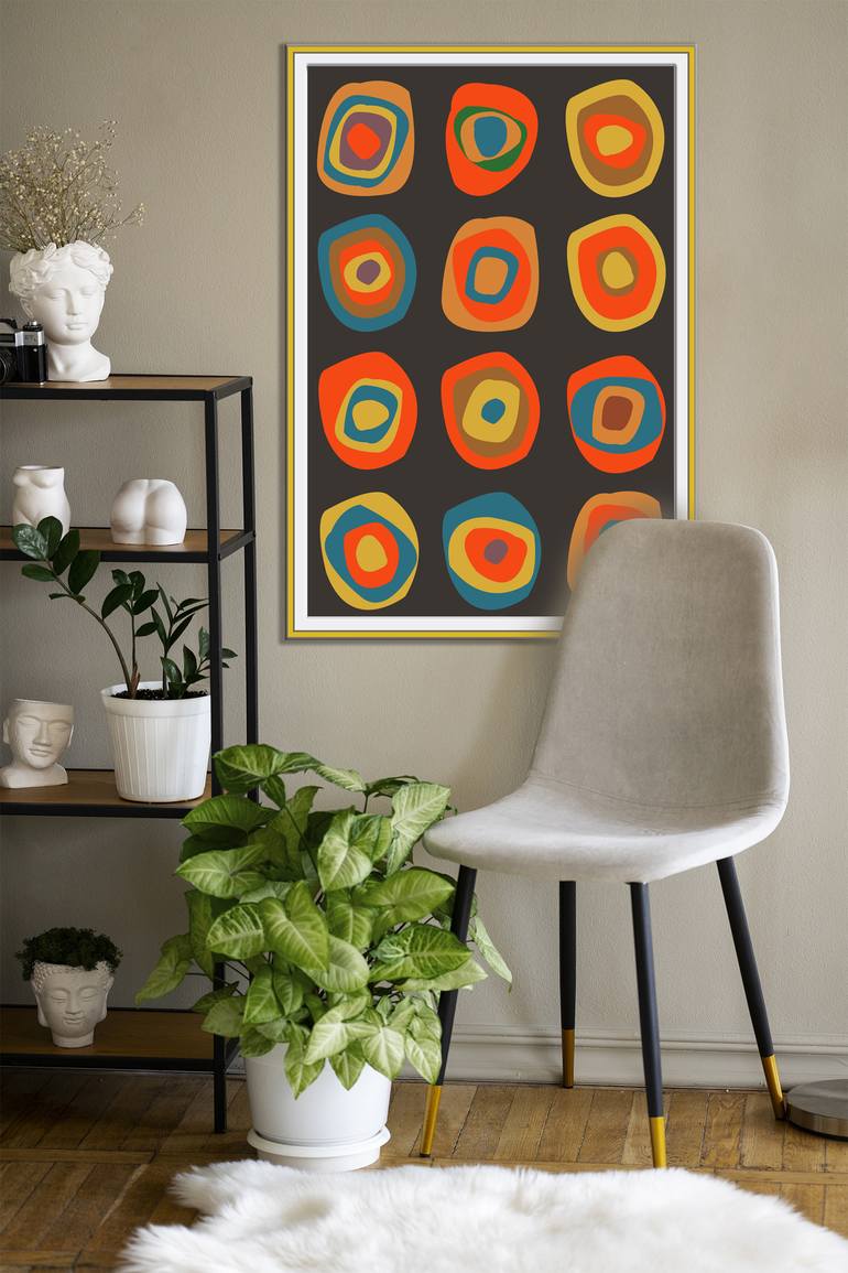 Original Art Deco Abstract Digital by Mandeep Pannu