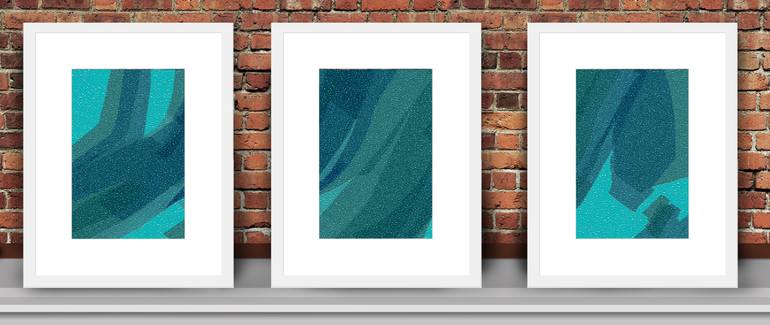 Original Art Deco Abstract Digital by Mandeep Pannu