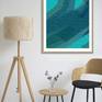 Abstract art poster in beautiful room