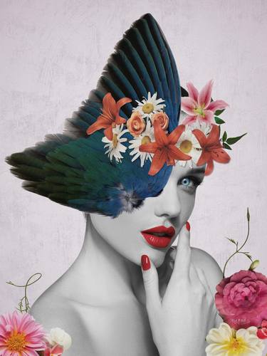 Print of Floral Collage by Fernando Javier Cabrera