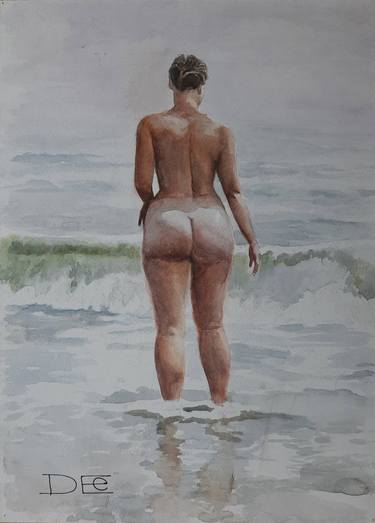 Original Realism Nude Painting by Dmitriy Polusmiak
