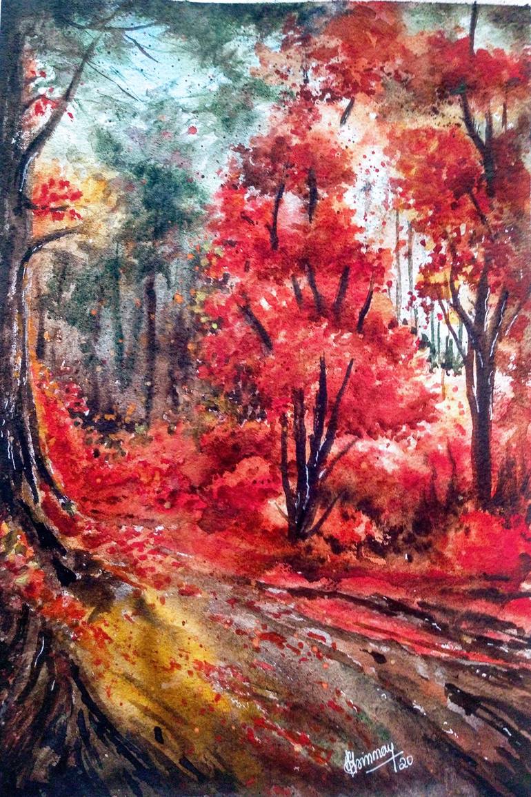 Original Contemporary Landscape Paintings by Mrinmay Sebastian