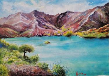 Print of Expressionism Landscape Paintings by Mrinmay Sebastian