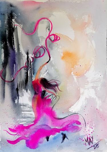 Original Contemporary Abstract Painting by Mrinmay Sebastian