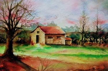 Original Expressionism Landscape Paintings by Mrinmay Sebastian