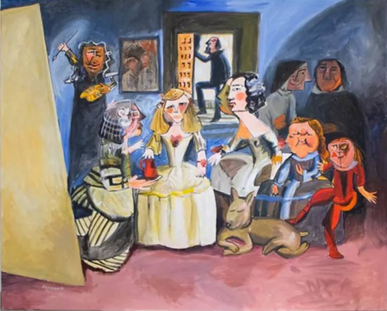 Las Meninas de Velazquez. Painting by Danilo Peguero