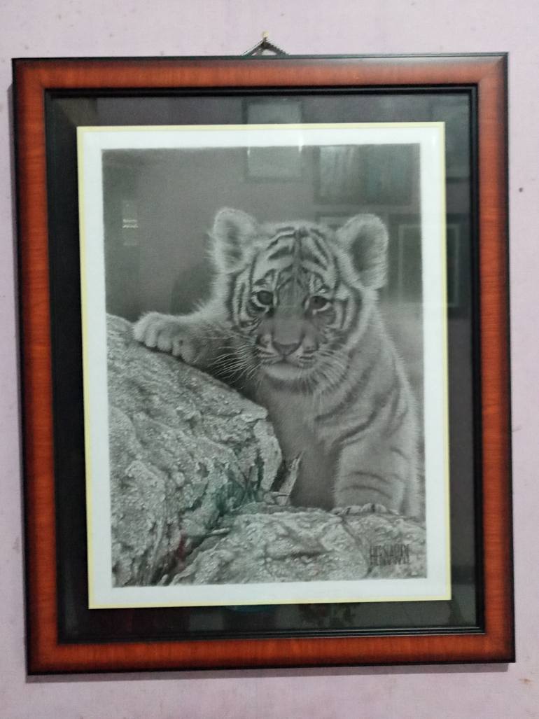 Original Figurative Animal Drawing by Hernawan Palastian