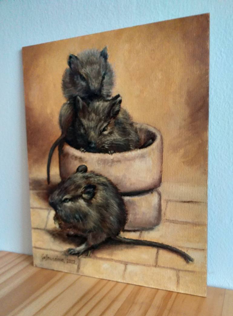 Original Animal Painting by Nadezhda Gellmundova