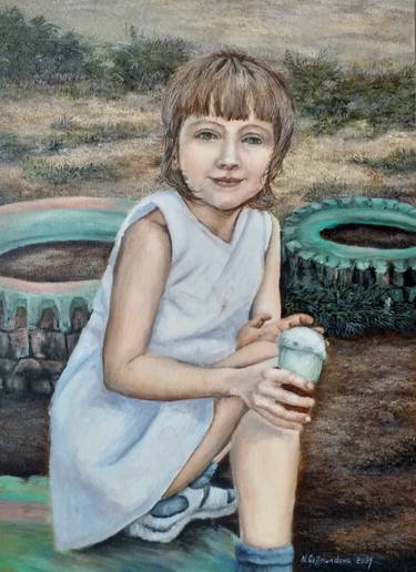 Original Children Paintings by Nadezhda Gellmundova