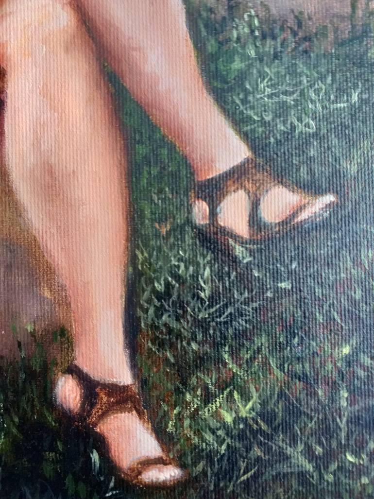 Original Impressionism People Painting by Nadezhda Gellmundova