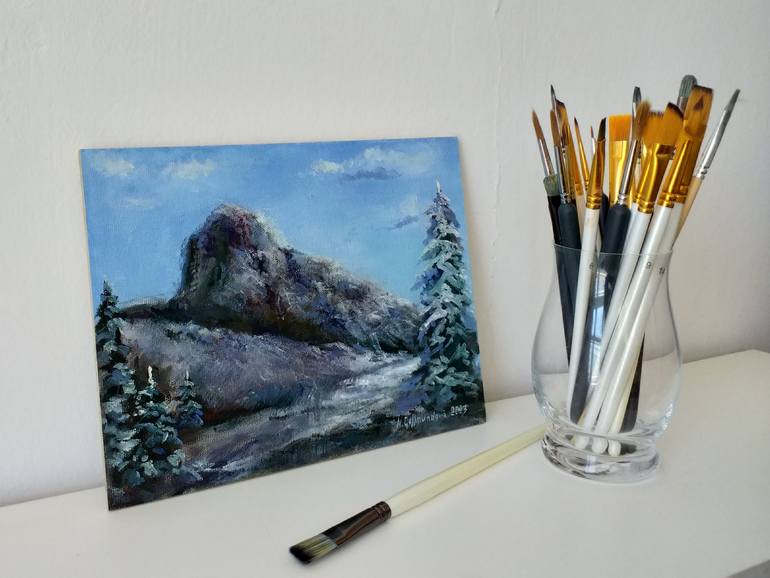 Original Impressionism Landscape Painting by Nadezhda Gellmundova